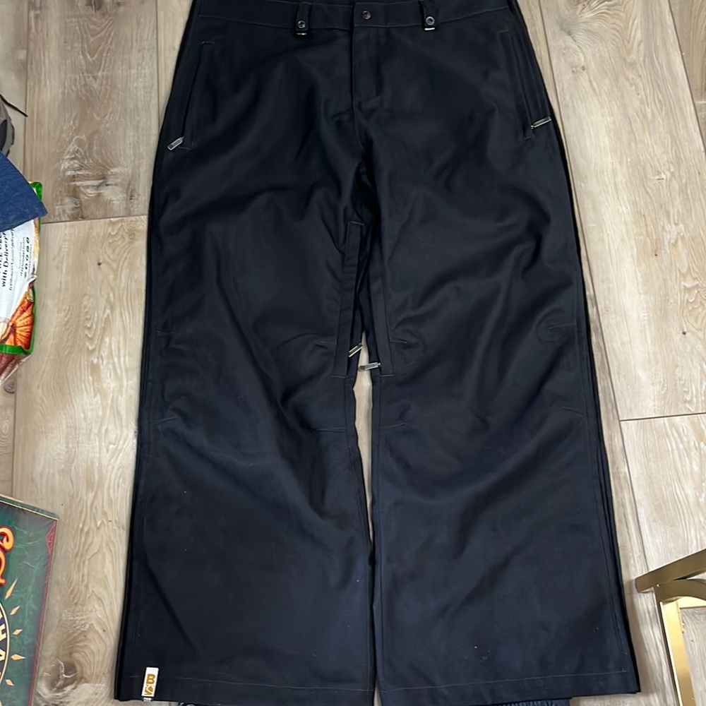 Bonfire Titan Snowboarding/Ski Pants Black Herringbone Size XXL
